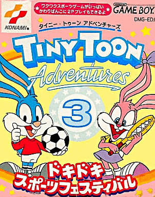 Tiny Toon Adventures 3 box art for GameBoy